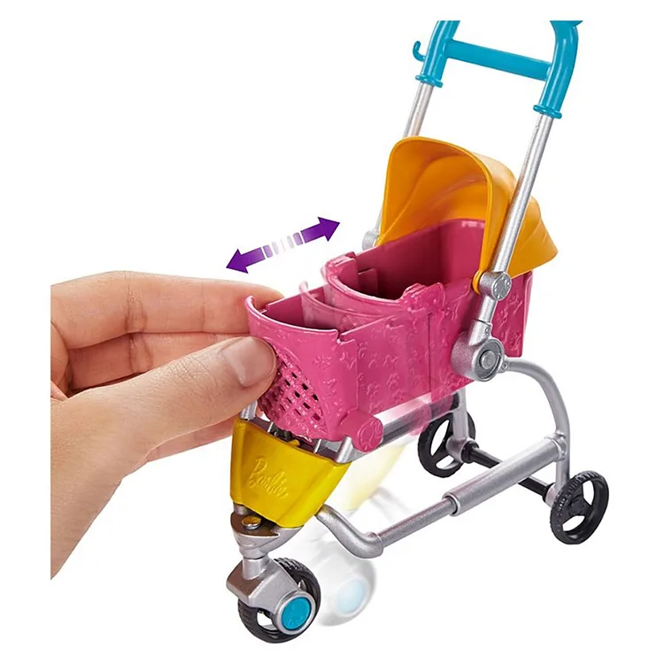 MATTEL GHV91/ GHV92 BARBIE BEBEK VE KÖPEKLERİ GEZİNTİYE ÇIKIYOR OYUN SETLERİ
