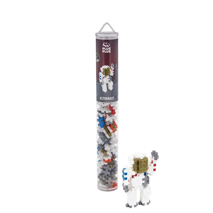 PLUS-PLUS 4184 ASTRONAUT MİNİ MİX BLOK PUZZLE YAPI SETİ 100 PARÇA TÜP