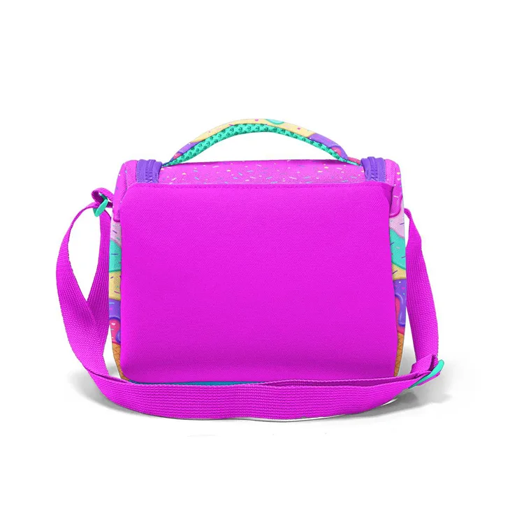 CORAL HIGH 11731 KIDS PEMBE RENGARENK DONDURMA DESENLİ THERMO BESLENME ÇANTASI