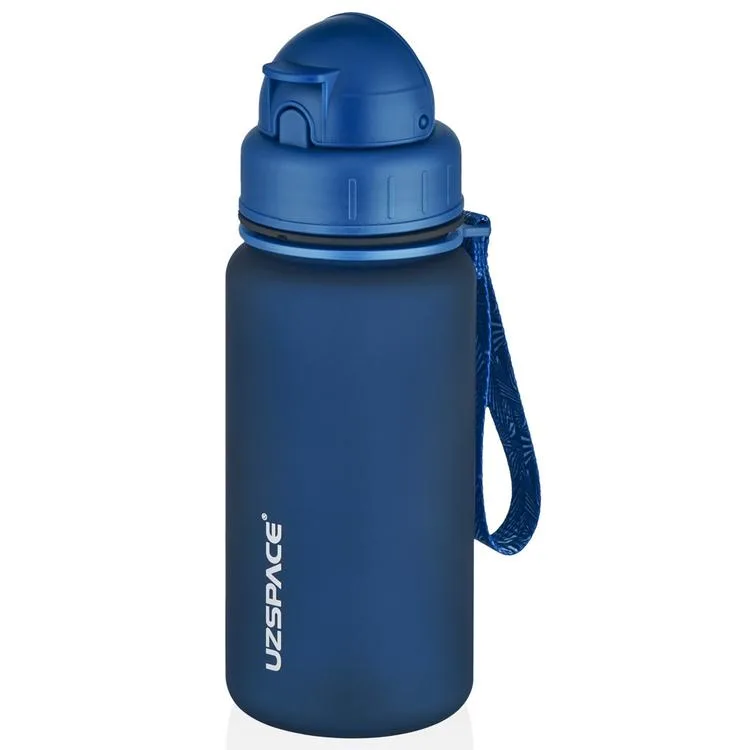 UZSPACE MATARA TRITAN SOFT TOUCH PİPETLİ 3024 400 ML PETROL BLUE