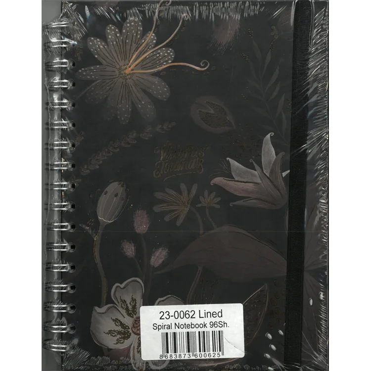 VICTORIA'S JOURNALS 0062 NOTES 17x24cm SPİRALLİ SERT KAPAK 90gr. 96YP. ÇİZGİLİ DEFTER
