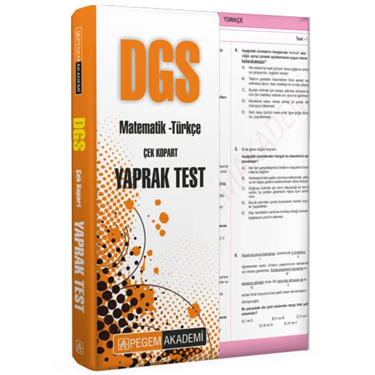 PEGEM 2022 DGS ÇEK KOPAR YAPRAK TEST