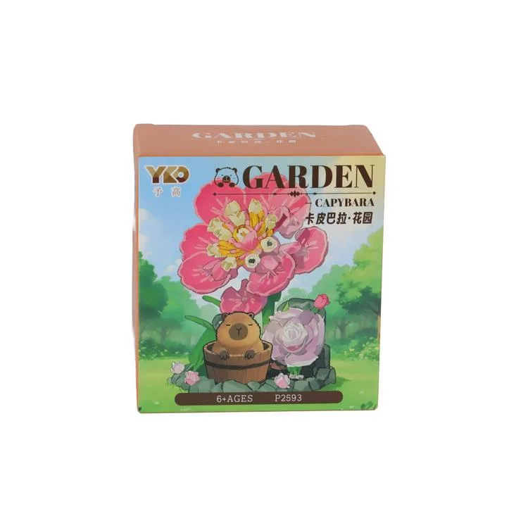 VAGONLIFE PANLOS P2593 CAPYBARA FLOWER SET 206 PARÇA BLOCK OYUNCAK 6+