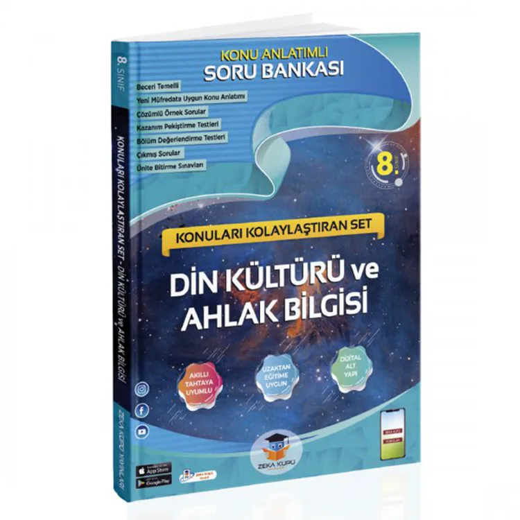 ZEKA KÜPÜ 8.SINIF DİN KÜLTÜRÜ VE AHLAK BİLGİSİ KONULARI KOLAYLAŞTIRAN SET KONU ANLATIMLI SORU BANKASI