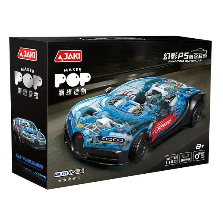 VAGONLIFE JAKI JK8808 MEKNAİK 1:14 BUGATTİ MODEL ARABA 798 PARÇA BLOCK OYUNCAK 8+