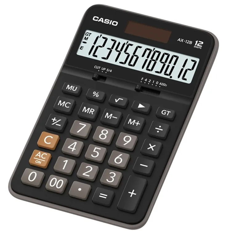 CASIO AX-12B 12 HANE MASAÜSTÜ HESAP MAKİNESİ