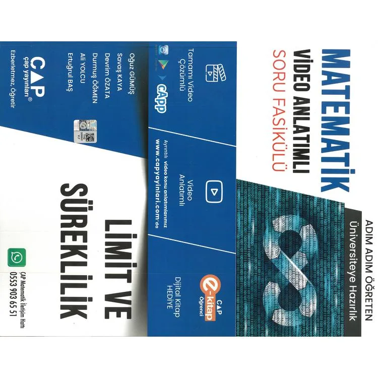 ÇAP YAYINLARI ÜNİVERSİTEYE HAZIRLIK MATEMATİK LİMİT VE SÜREKLİLİK KONU ANLATIMLI SORU BANKASI