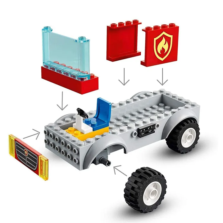 LEGO 60280 CITY FIRE LADDER TRUCK 88 PARÇA 4+