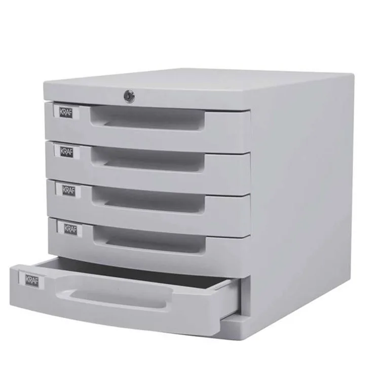 KRAF 215G ÇEKMECELİ EVRAK RAFI KİLİTLİ 5'Lİ