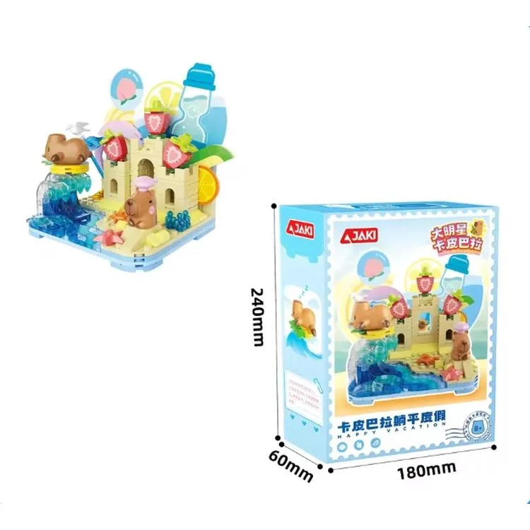 VAGONLIFE JAKI GK002 YÜZEN CAPYBARA 244 PARÇA BLOCK OYUNCAK 8+