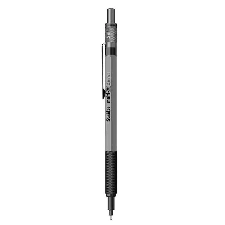 SCRIKSS MATRI-X VERSATİL KALEM 0.5 ŞEFFAF AMBALAJ KOYU GRİ