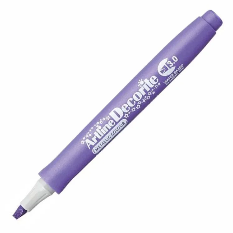ARTLINE EDFM-3 DECORITE 3.0mm KESİK UÇ MARKER METALİK PURPLE