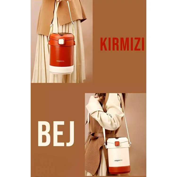 VAGONLİFE ÇELİK YEMEK KABI TEK HAZNELİ İKİ BÖLMELİ LUNCH BOX BL10081 1800 ML