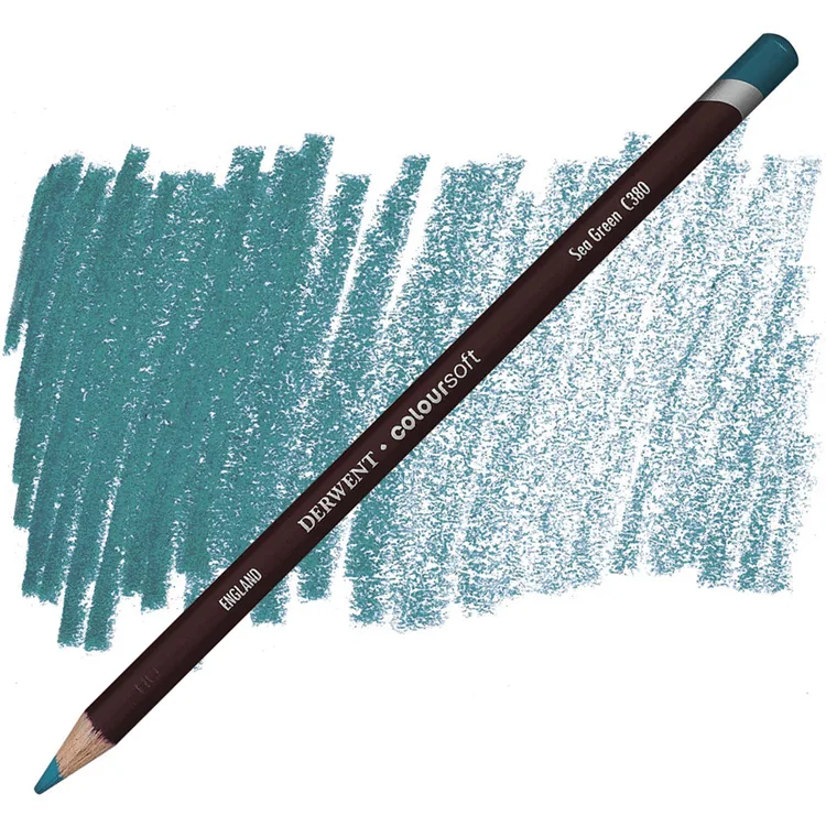 DERWENT COLOURSOFT - YUMUŞAK KURUBOYA KALEMİ- SEA GREEN C380