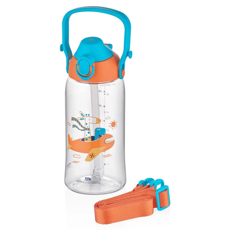 UZSPACE TRITAN PİPETLİ MATARA 2202 680 ML SUNSHINE ORANGE