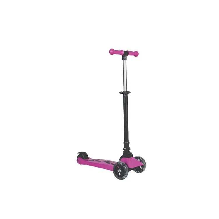 WINKY SCT02 ÜÇ TEKERLEKLİ IŞIKLI KATLANABİLİR GÖVDE SCOOTER PEMBE