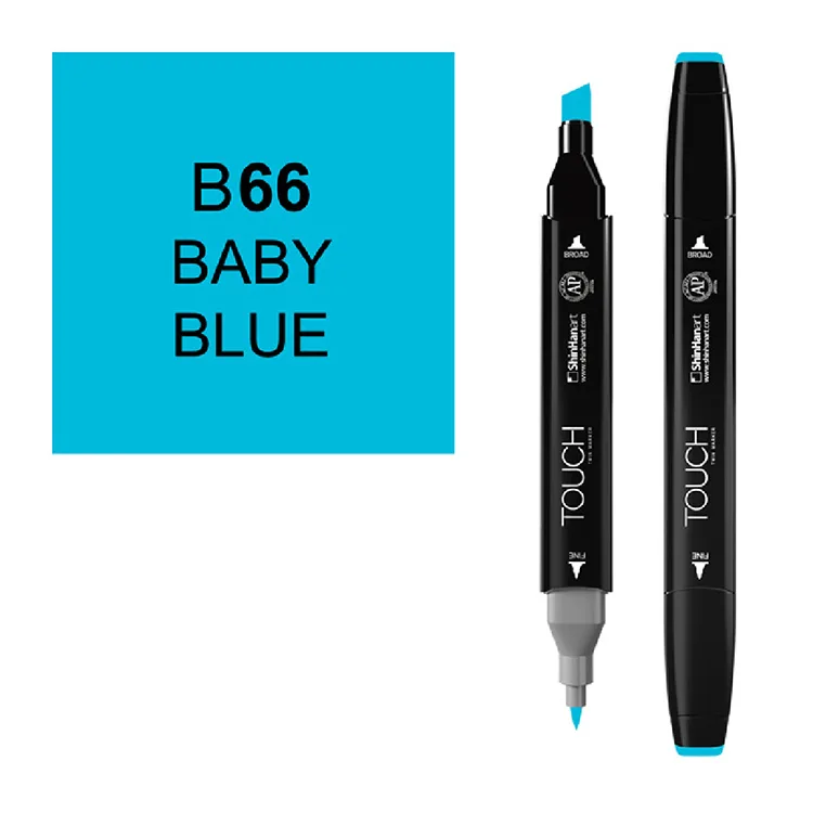 TOUCH TWIN B66 ÇİFT UÇLU MARKER BABY BLUE