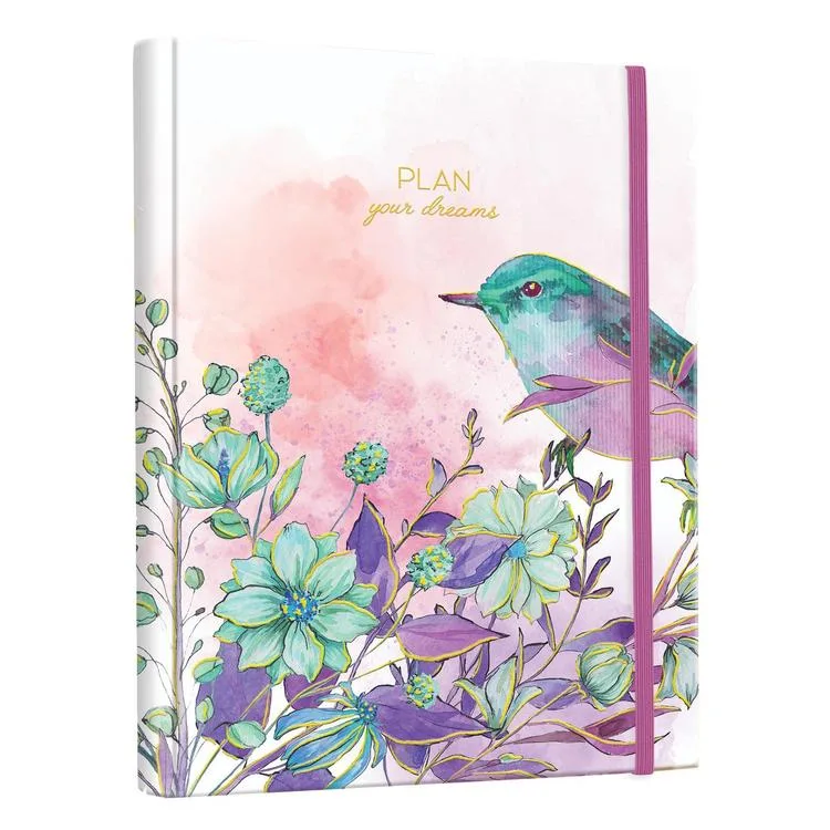 VICTORIA'S JOURNALS 1293 17x23cm GİZLİ SPİRALLİ SERT KAPAK 100gr. AYRAÇLI PLANNER DEFTER
