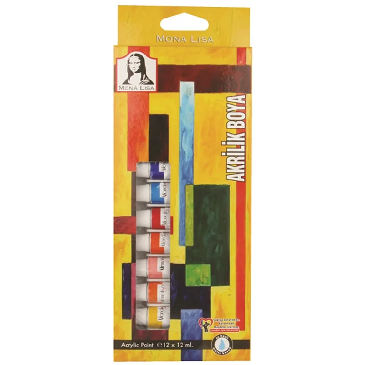 SÜDOR AKRİLİK BOYA TÜP 12'Lİ TAKIM 12 ML. SD125