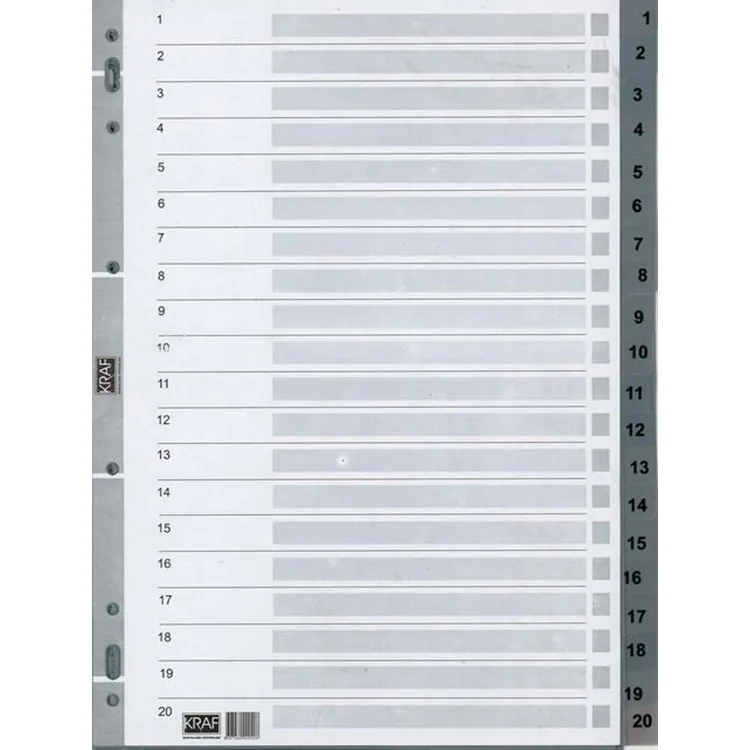 KRAF SEPARATÖR 1020 1-20 RAKAM