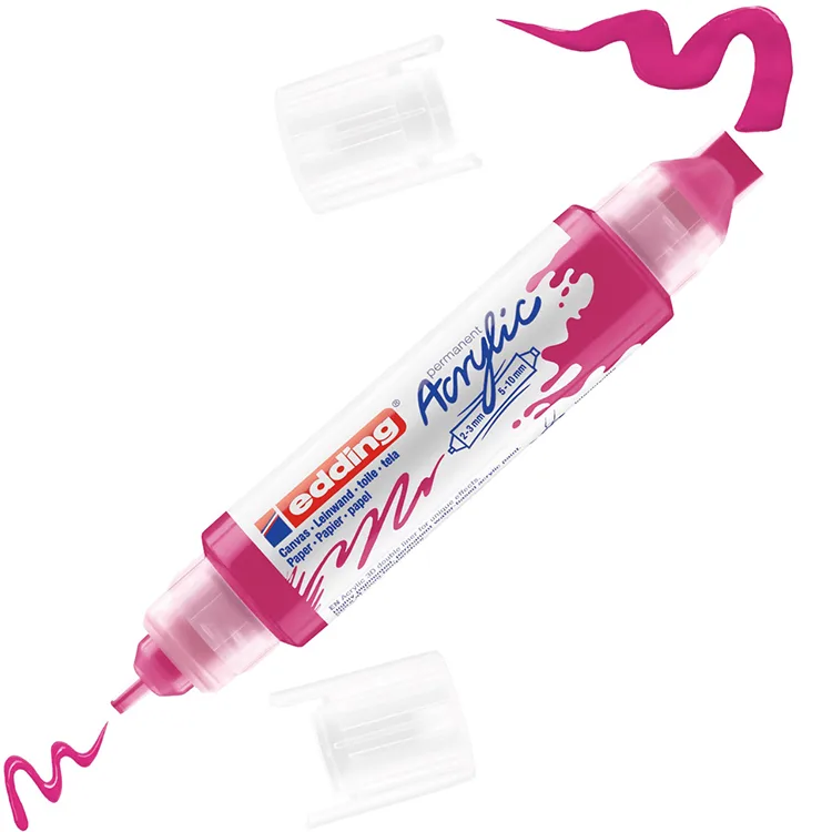 EDDING 5400 NO:907 3D DOUBLE LINER AKRİLİK KALEM TELEMAGENTA