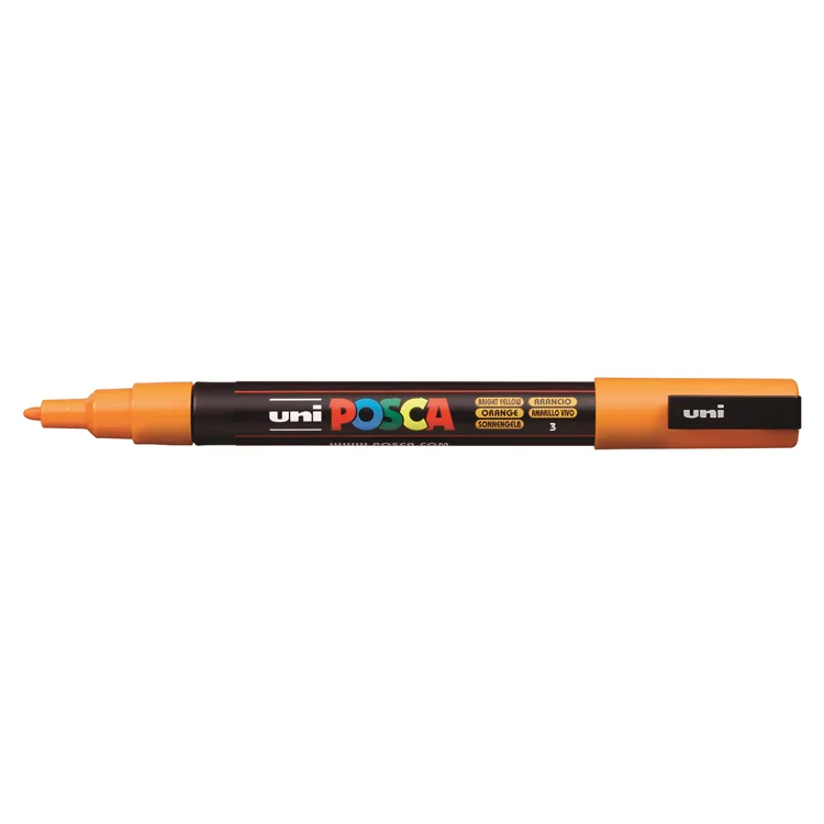 UNİ POSCA SU BAZLI POSTER MARKER 0.9-1.3 PC-3M PARLAK SARI