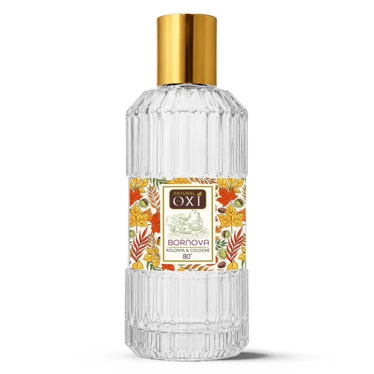 OXİ NATURAL PREMİUM 80° KOLONYA 220ML CAM ŞİŞE KUTULU - BORNOVA