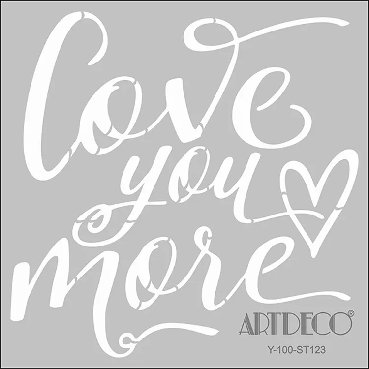 ARTDECO STENCİL 30X30CM LOVE 123
