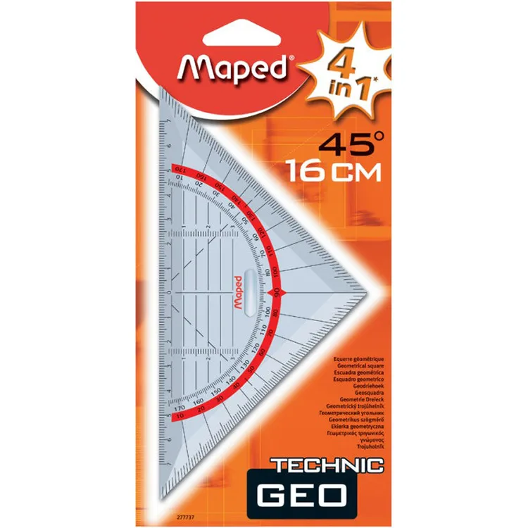 MAPED 277737 16CM GEOMETRİC GÖNYE 45°