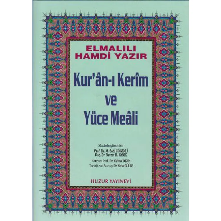 KURANI KERİM YÜCE MEALİ KÜÇÜK BOY (MAVİ)