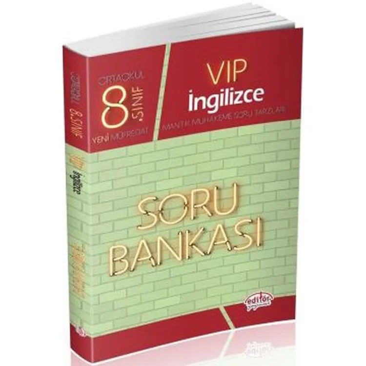 EDİTÖR 8. SINIF VİP İNGİLİZCE SORU BANKASI