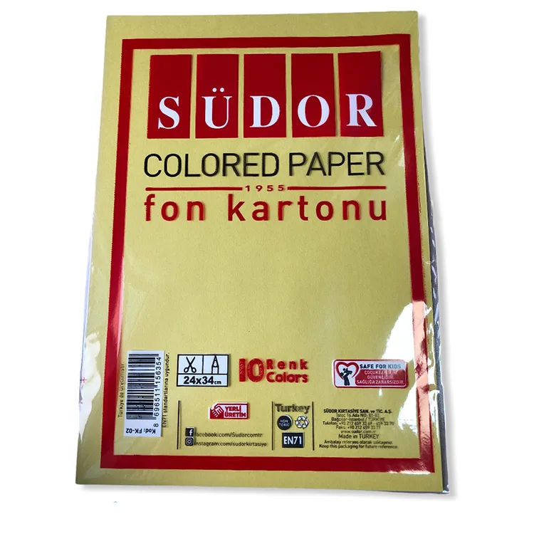 SÜDOR FK-02 FON KARTONU 24X34 10 LU 100 G