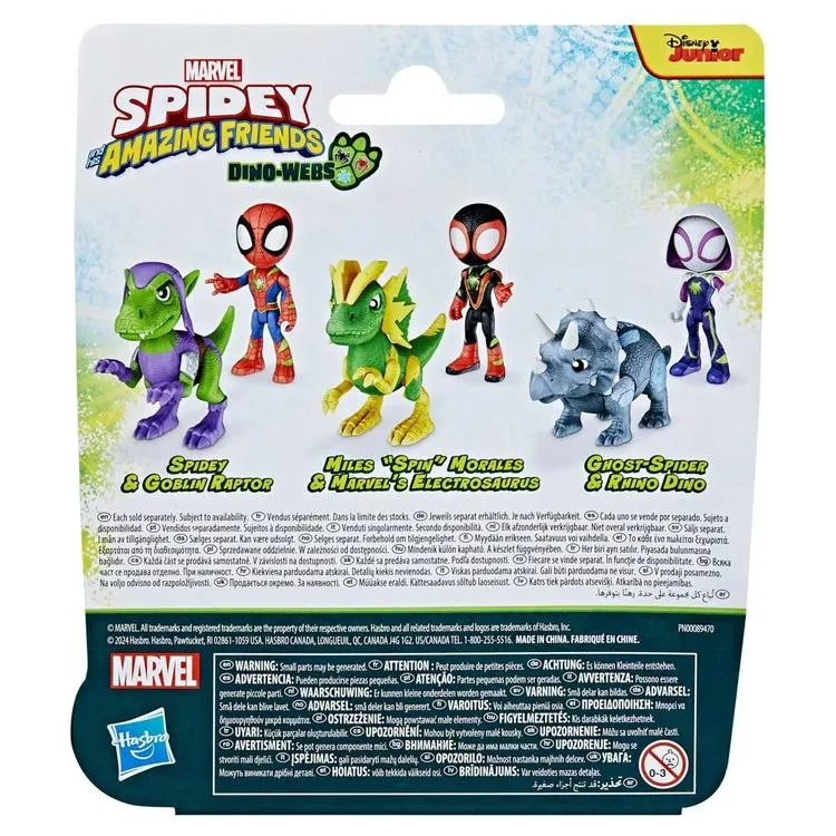 HASBRO SPIDER MAN F9478/G0121 SPIDEY AND HIS AMAZING FRIENDS DINO - WEBS 2'Lİ FİGÜR SETİ 3+