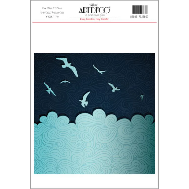 ARTDECO KOLAY TRANSFER 17X25CM DESEN NO:9
