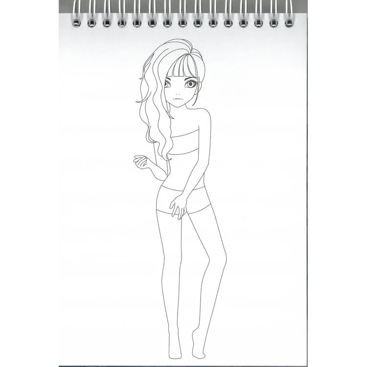 GIPTA STYLE ON K9006 STICKERLI MODA TASARIM DEFTERİ 14X20 SKETCH BOOK