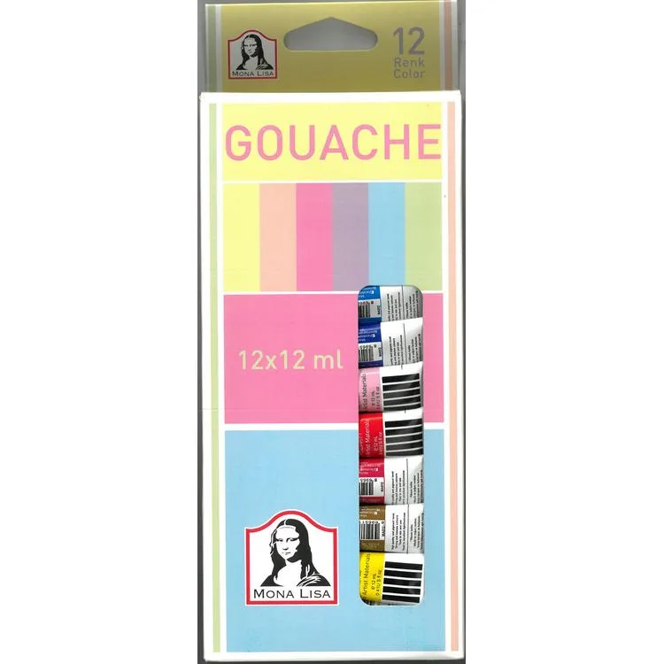 SÜDOR SD57512 MONALISA GUAJ BOYA 12X12 ML TÜP SET
