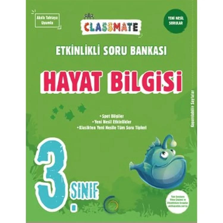 OKYANUS 3. SINIF CLASSMATE HAYAT BİLGİSİ ETKİNLİKLİ SORU BANKASI