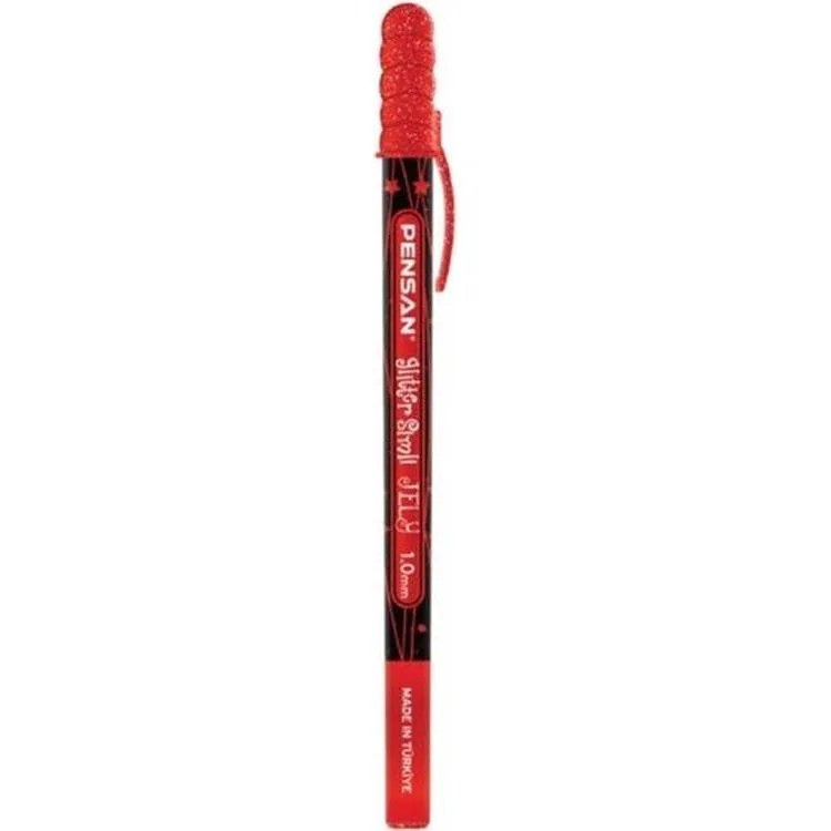 PENSAN JELY 2800 GLITTER SİMLİ JEL KALEM 1.0 KIRMIZI