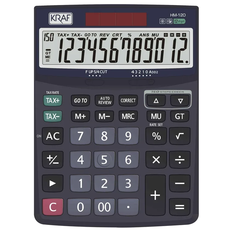 KRAF 12 HANE HESAP MAKİNESİ HM-120