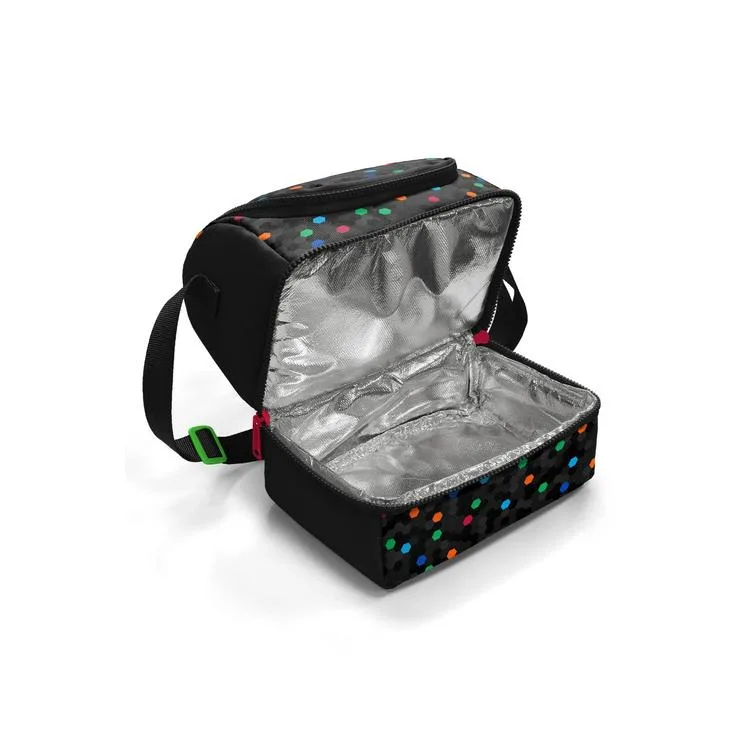 CORAL HIGH 37204 KIDS SİYAH RENKLİ PETEK DESENLİ THERMO İKİ KATLI BESLENME ÇANTASI