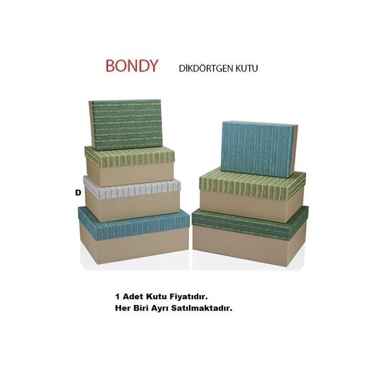 GIPTA BONDY DİKDÖRTGEN HEDİYE KUTUSU BX8041 D 210x285x115 mm - TEKLİ