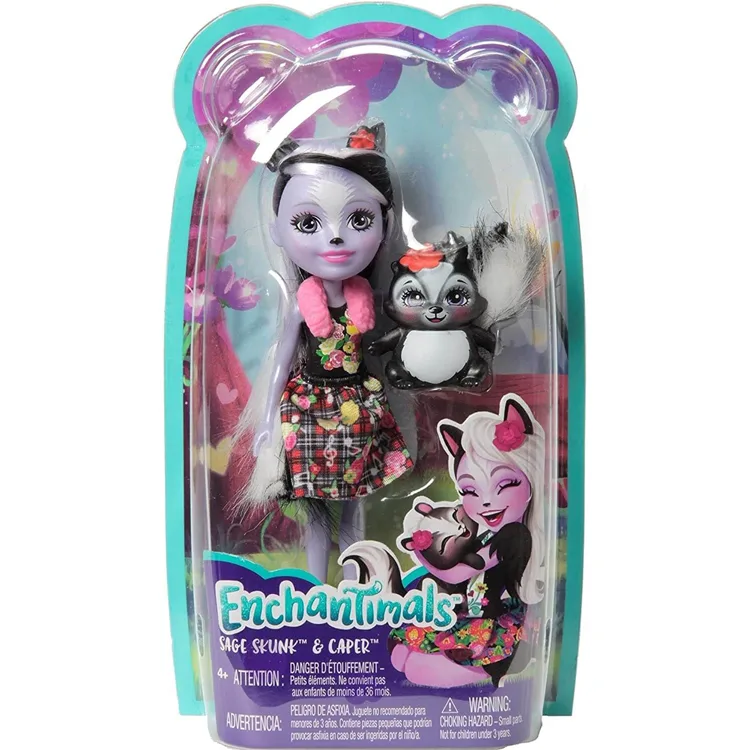 ENCHANTIMALS SAGE SKUNK & CAPER ANA KARAKTER BEBEKLER MTL-DVH87/FXM72