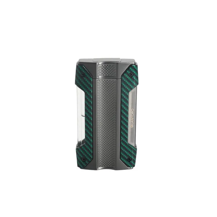 QUANTORO MGM04-7 DELİCİLİ TEK TORCH – JET ALEV ÇAKMAK – KARBON YEŞİL