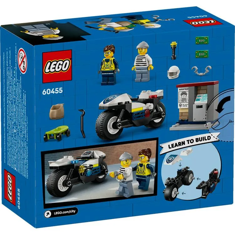 LEGO CITY 60455 POLICE MOTORCYCLE 65 PARÇA 7+