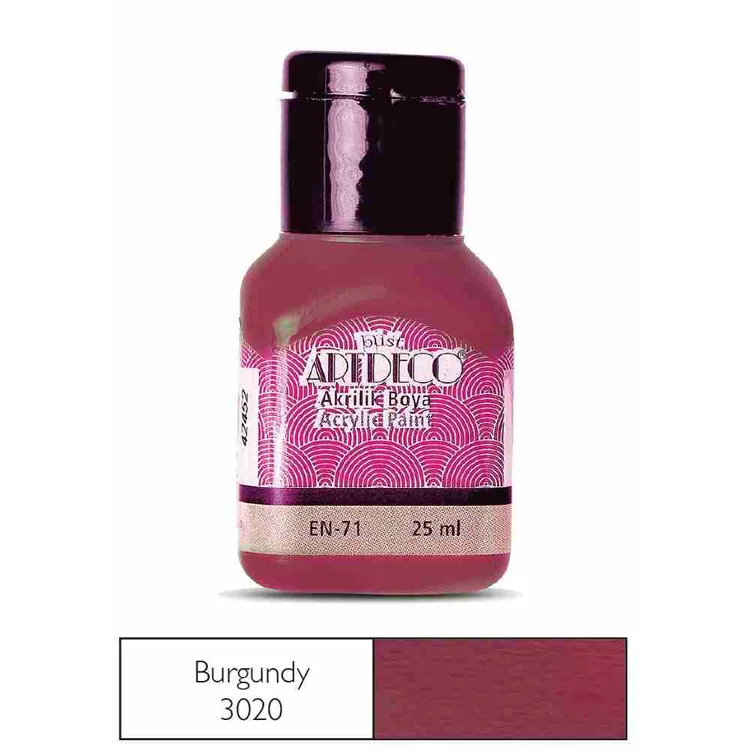 ARTDECO AKRİLİK BOYA 25 ML. BURGUNDY 070A-3020