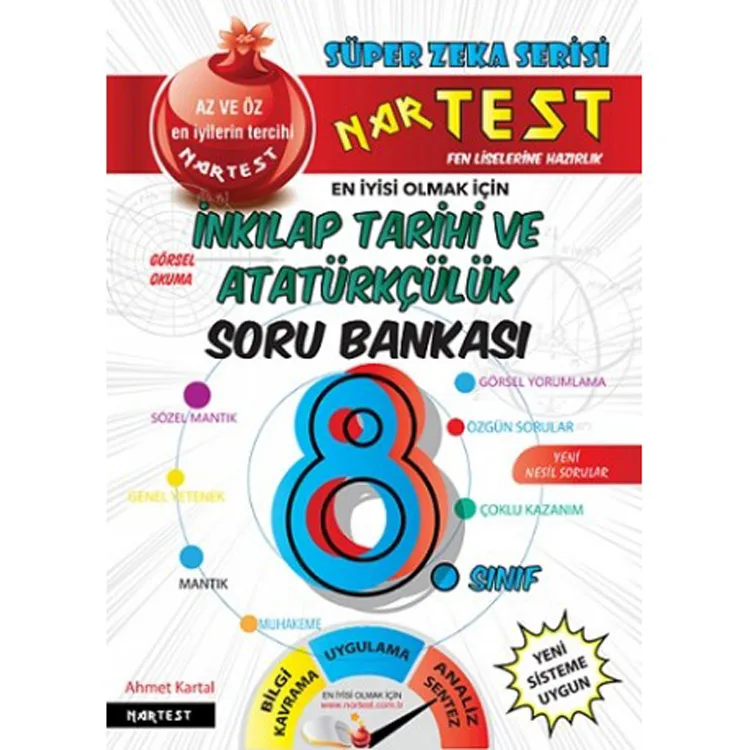 NARTEST 8. SINIF SÜPER ZEKA T.C İNKİLAP TARİHİ SORU BANKASI FEN LİSELERİNE HAZIRLIK