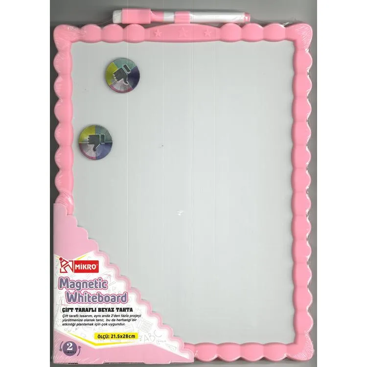 MİKRO JL-115 MAGNETİC ÇİFT TARAFLI BEYAZ YAZI TAHTASI 21.5x28cm