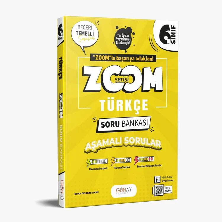 GÜNAY 6. SINIF ZOOM SERİSİ TÜRKÇE SORU BANKASI