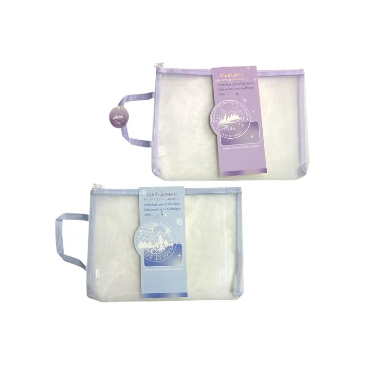 ODAK MW74101 FERMUARLI PASTEL RENK SAPLI FİLELİ A4 ÇANTA ( MESH DOSYA) - TEKLİ