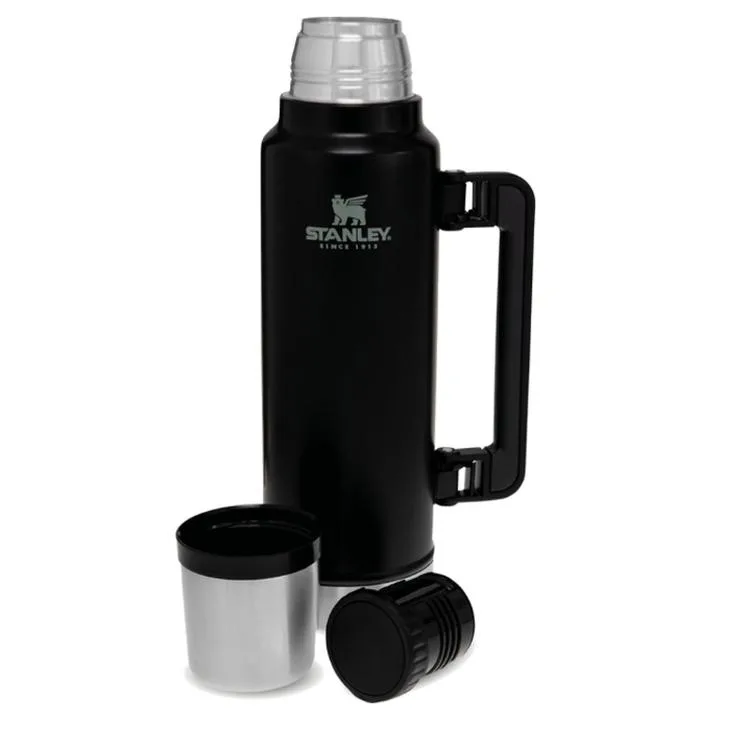 STANLEY 10-08265-002 THE LEGENDARY CLASSIC BOTTLE 1.4 L. PASLANMAZ ÇELİK TERMOS SİYAH